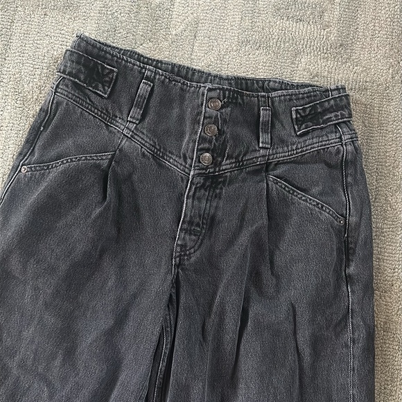 COPY - Free People Care Super Sweeper Wide Leg Flood Jeans - Picture 5 of 8